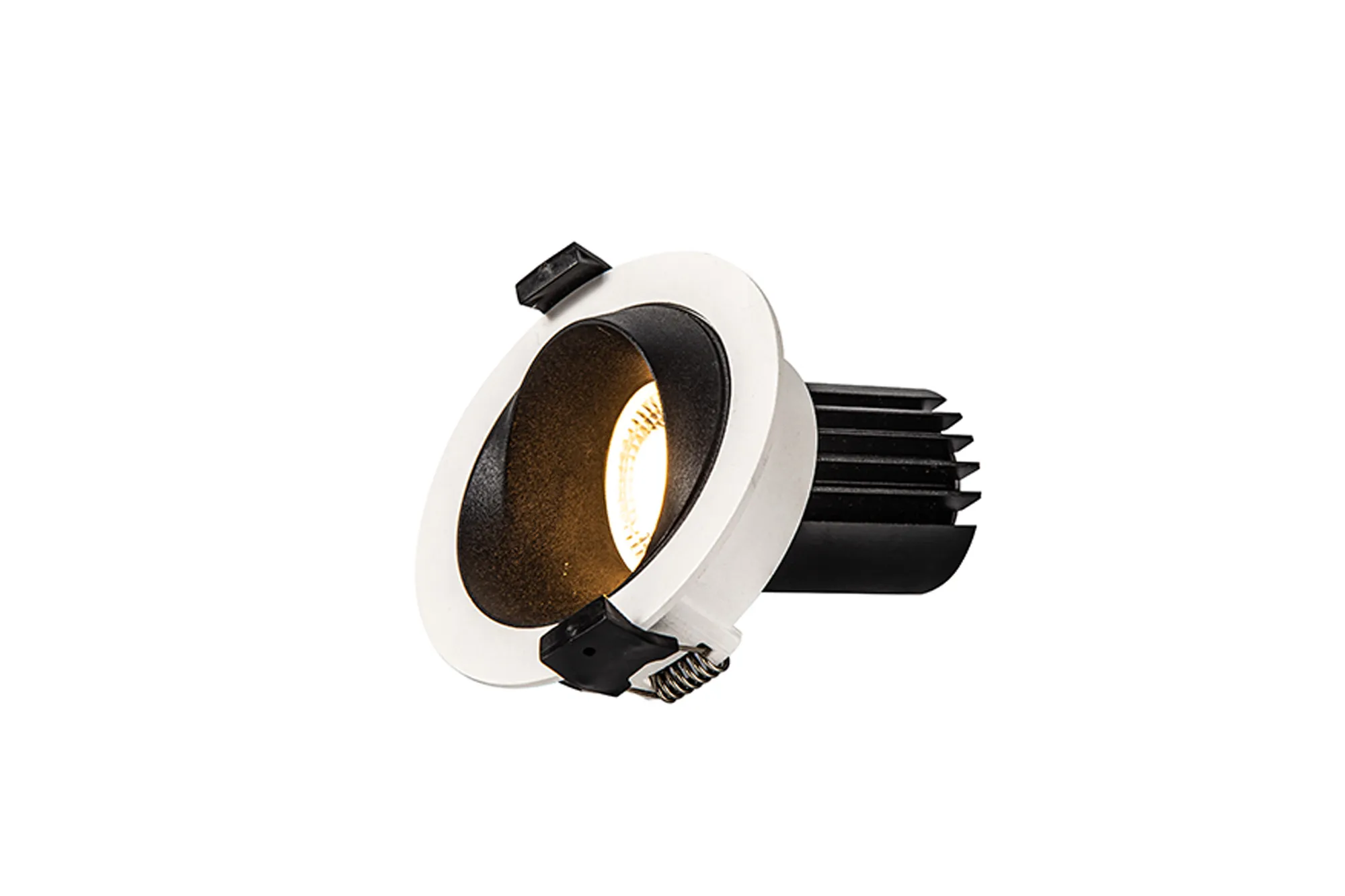 Bonia 12 Tridonic Powered 12W 3000K 1200lm 24° CRI>90 LED Engine White/Black Fixed Recessed Spotlight, IP20